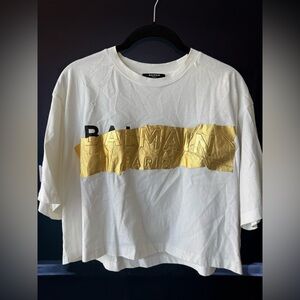 Balmain crop top shirt size Small
